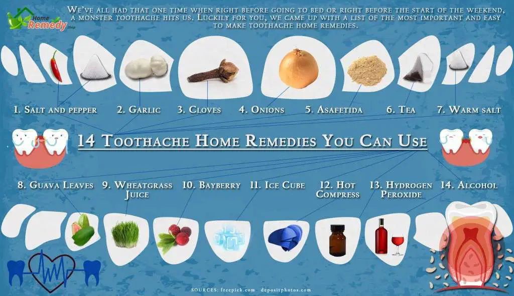 14 Toothache Home Remedies You Can Use + Infographic