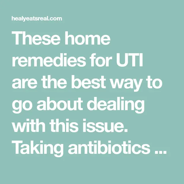 5 Home Remedies for UTI That REALLY Work!
