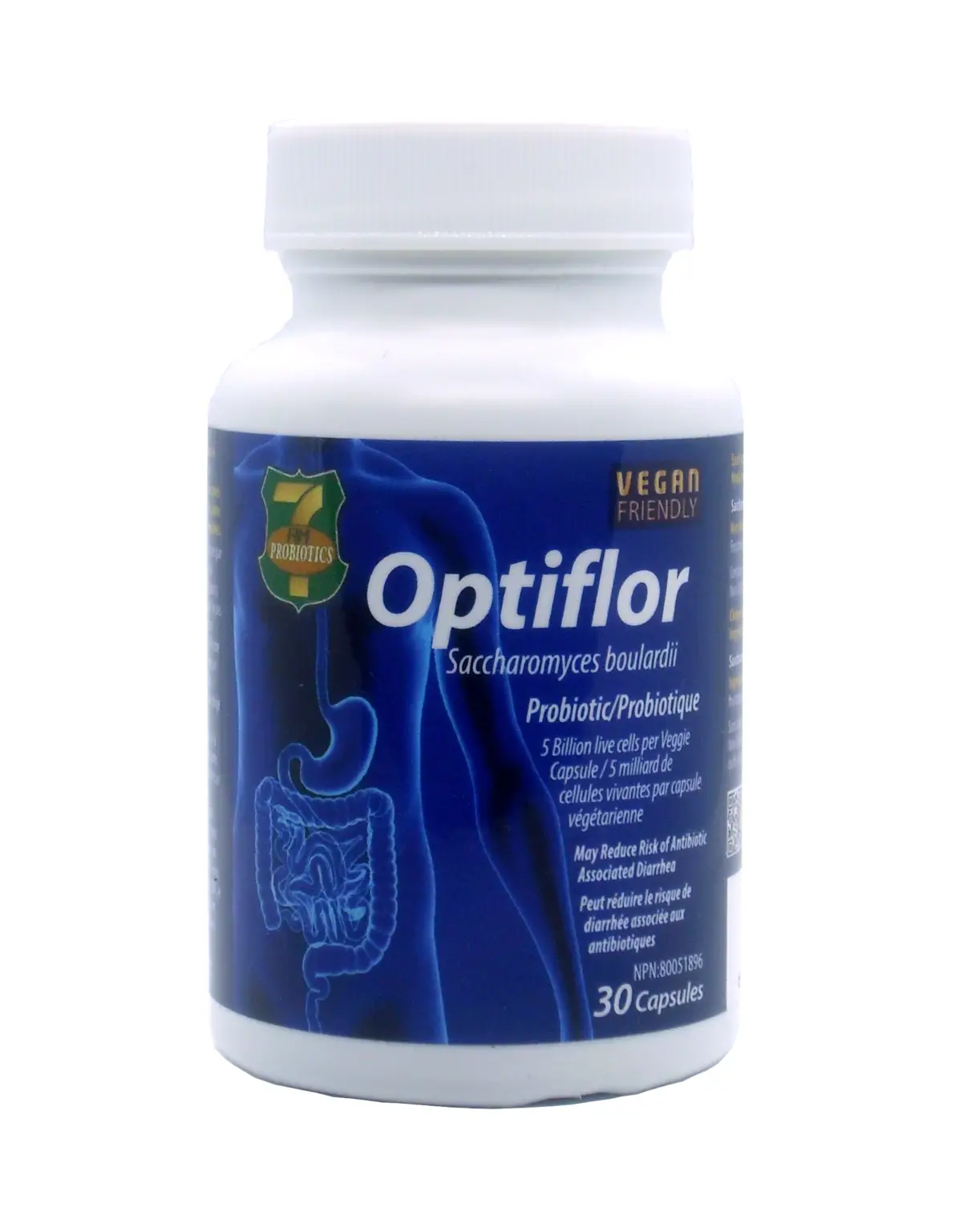 7 A.M. Optiflor Capsules 5 Billion CFU  Probiotics for ...