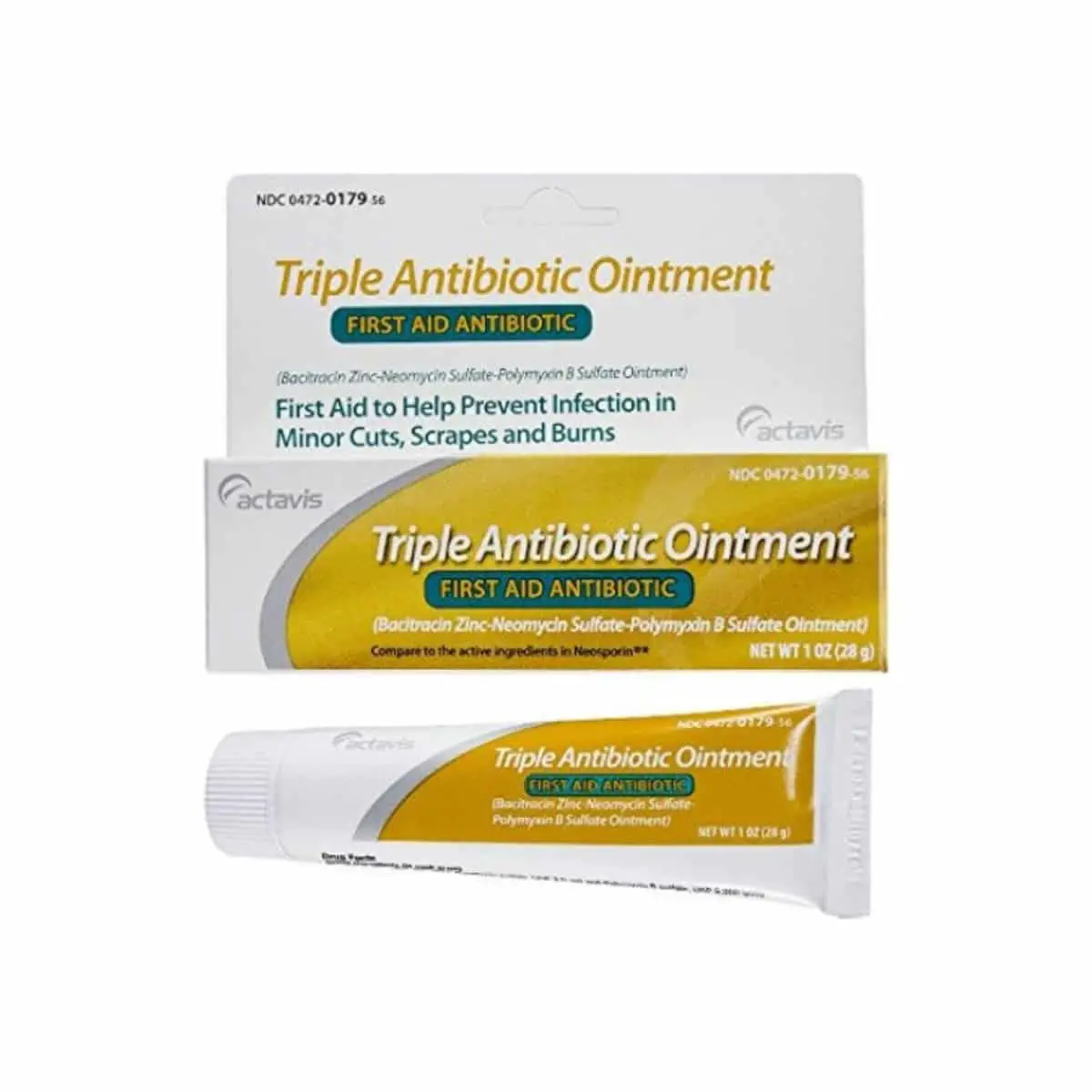 Actavis First Aid Triple Antibiotic Ointment Cream, 1 oz Pharmapacks