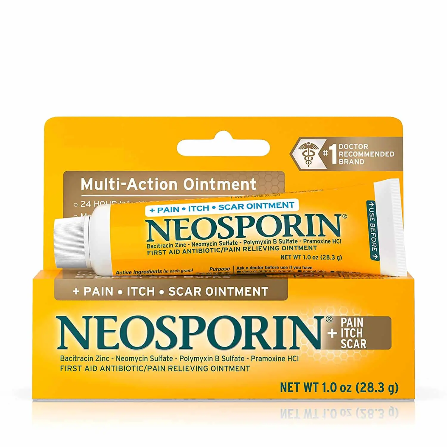 Amazon.com: Neosporin Pain Itch Scar Antibiotic Ointment for Infection ...