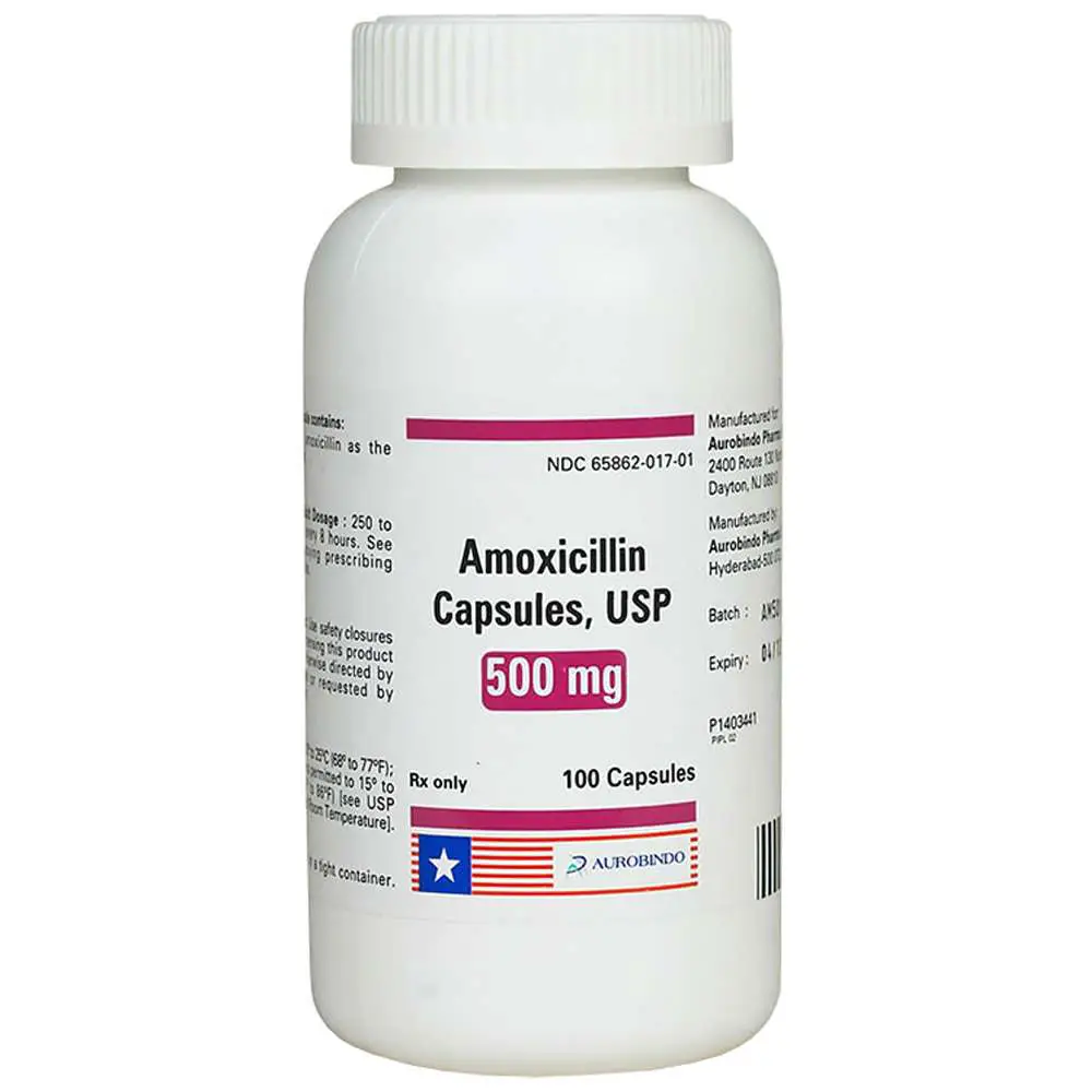 Amoxicillin Caps 500mg (100 Caps) (Manufacture may vary)