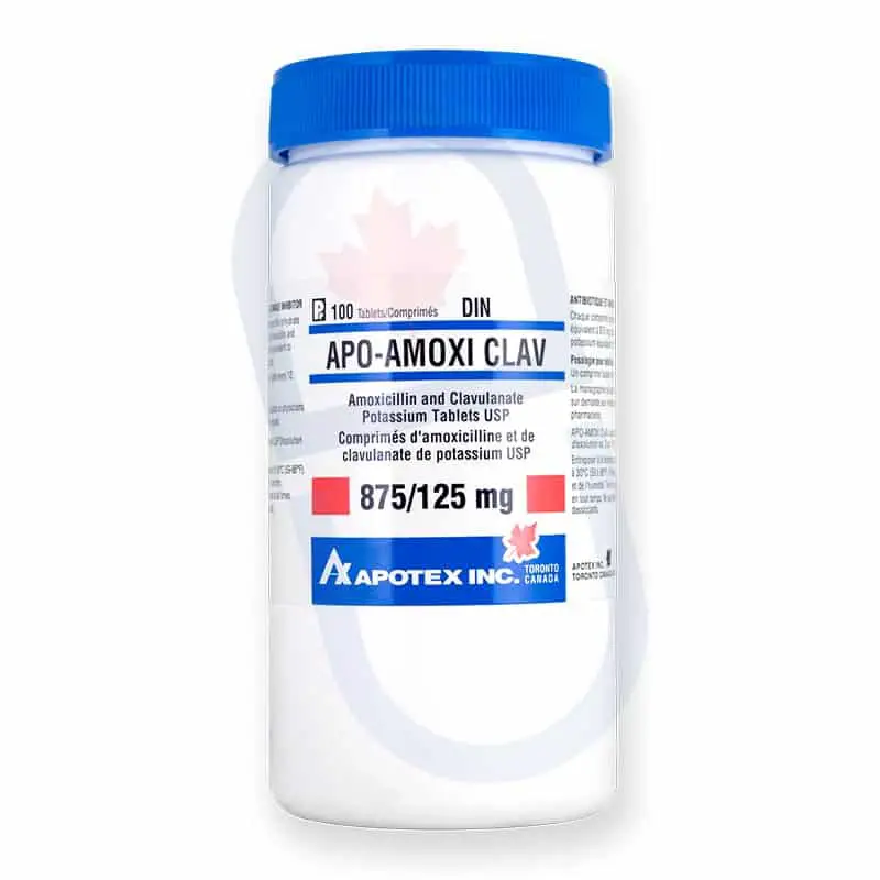 Buy Amoxicillin Online 100 Tablets Of Clavulanate 875/125mg