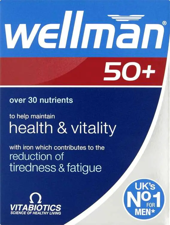 Buy Vitabiotics Wellman 50+ 30 Tablets