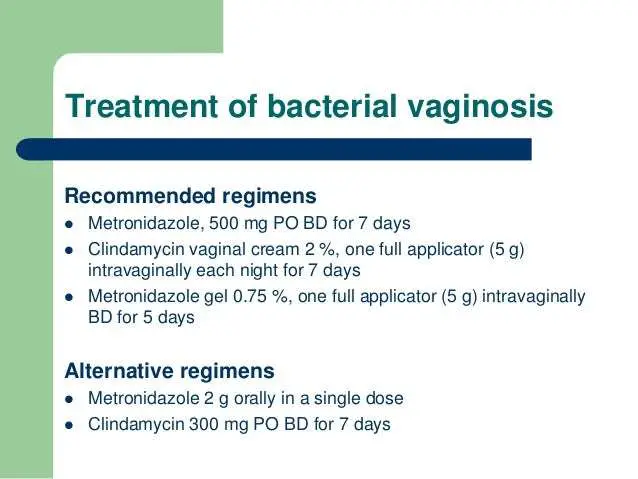 Bv treatment antibiotics