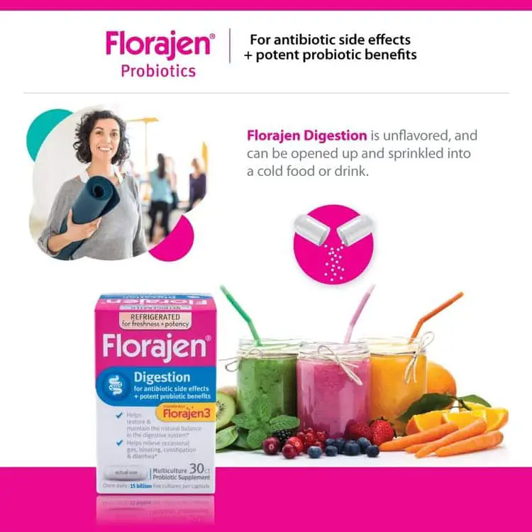 Florajen3 Digestion High Potency Refrigerated Probiotics