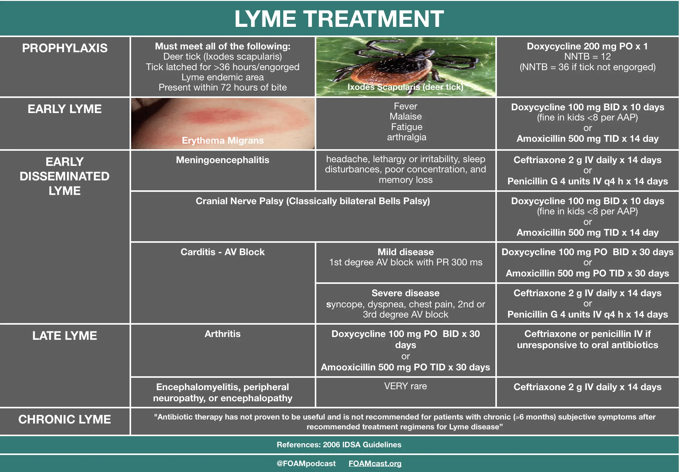 LYME DISEASE TREATMENT: PROPHYLAXIS, EARLY LYME, ...