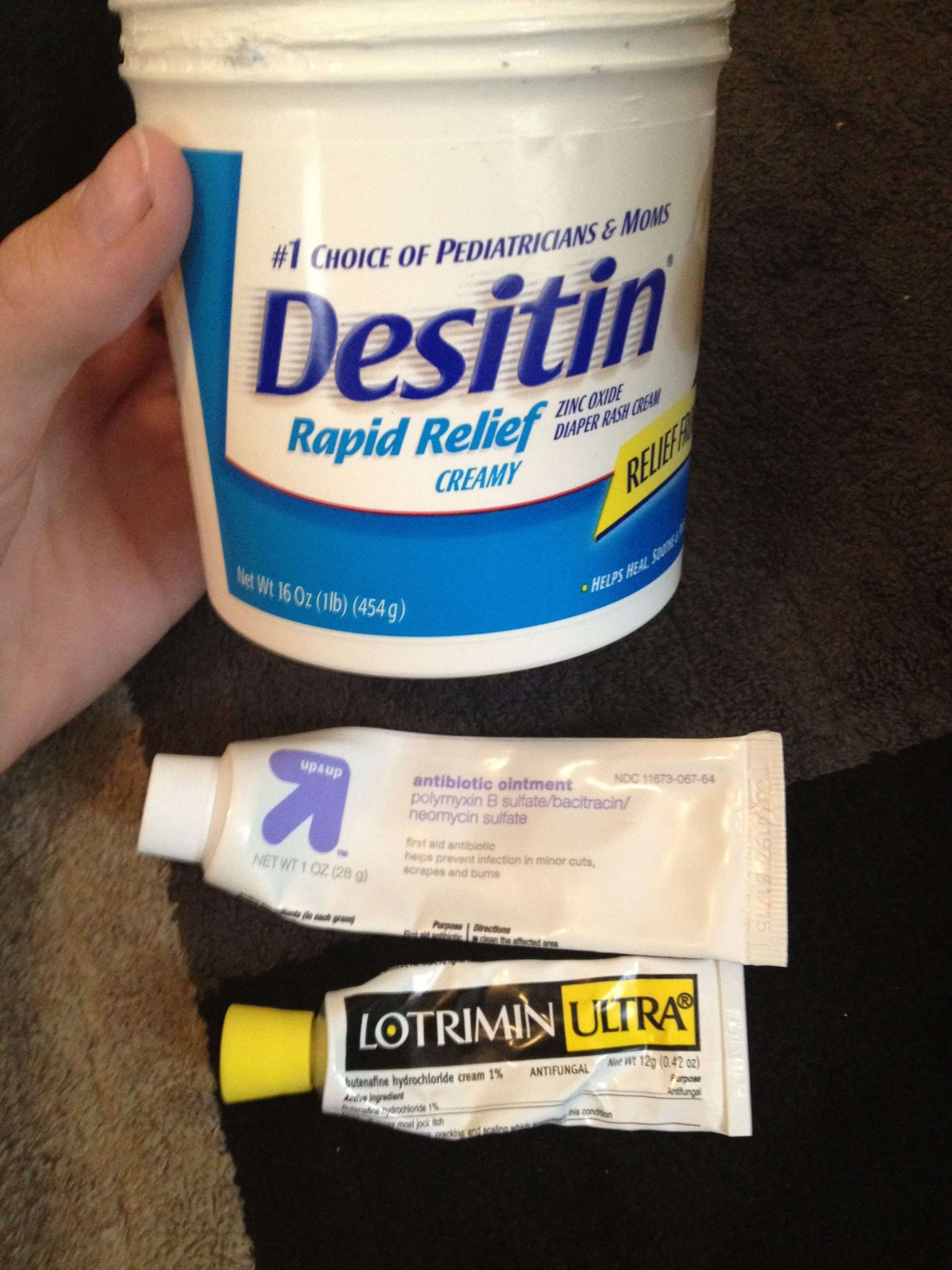 Magic diaper rash cream: Desitin mixed with lotrimin ...