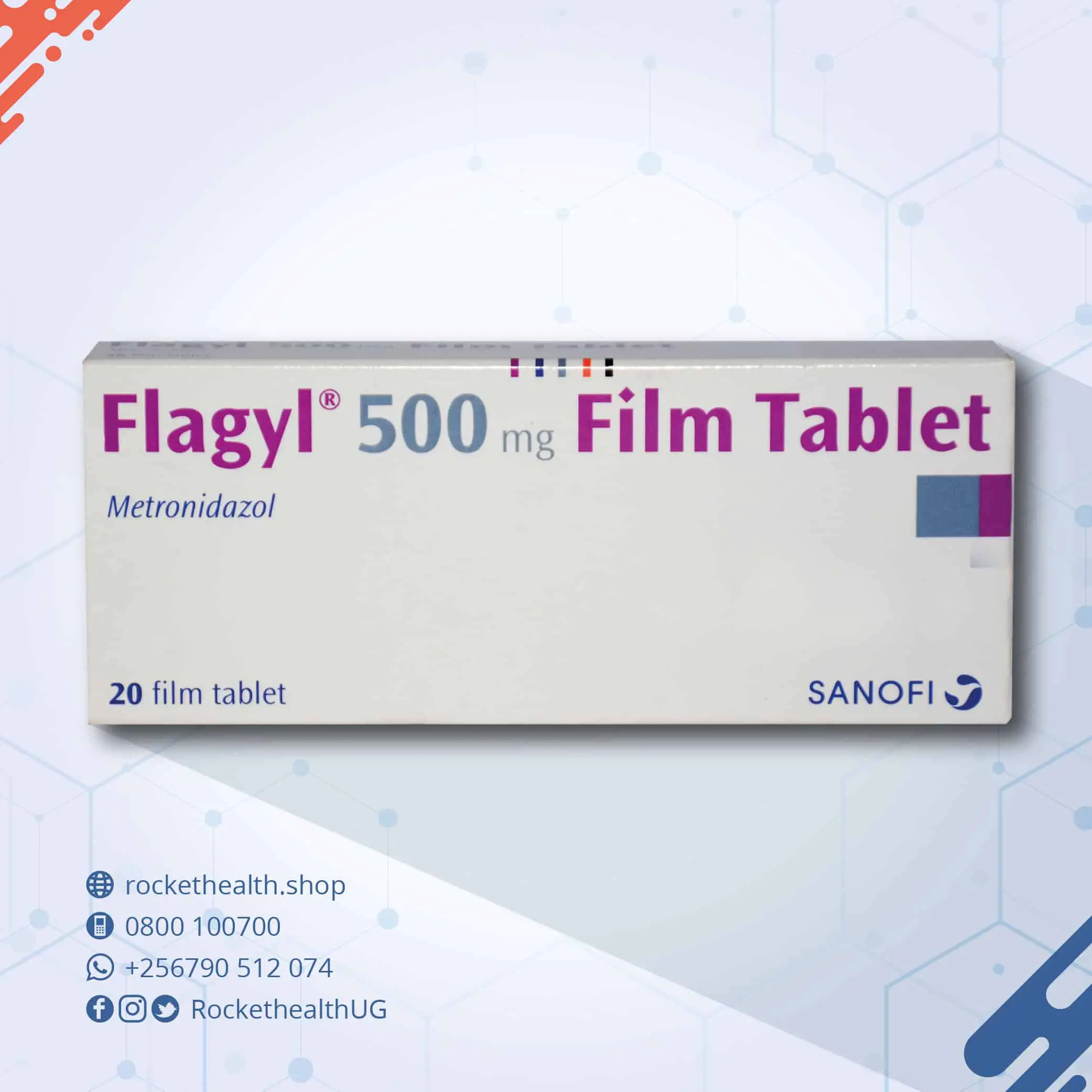 Metronidazole 500mg Flagyl Tablet 10