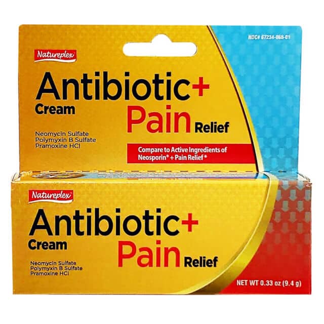Natureplex Antibiotic Cream And Pain Relief 0.33 oz MADE IN USA