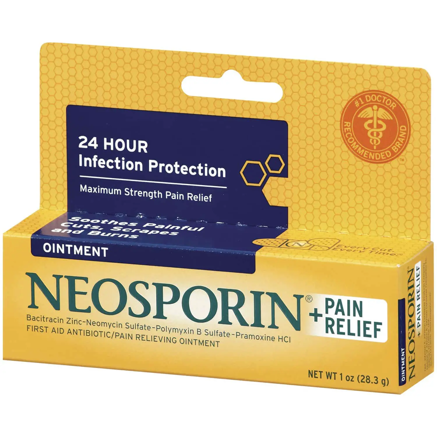 Neosporin First Aid Antibiotic Ointment Maximum Strength Pain Relief ...