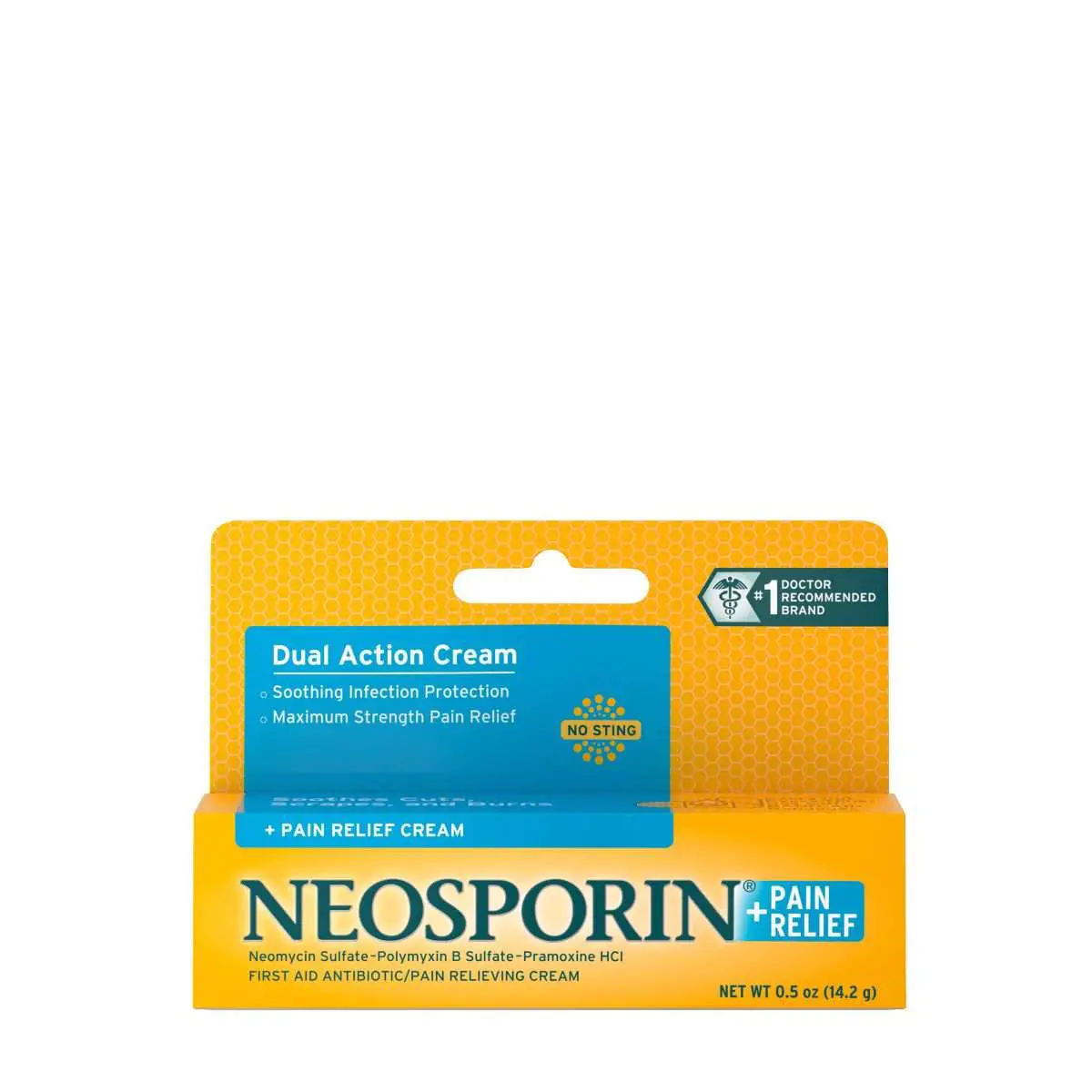 Neosporin + Pain Relief Dual Action First Aid Antibiotic Cream,.5 oz ...