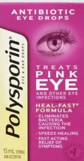 POLYSPORIN Antibiotic Pink Eye Drops 15ml