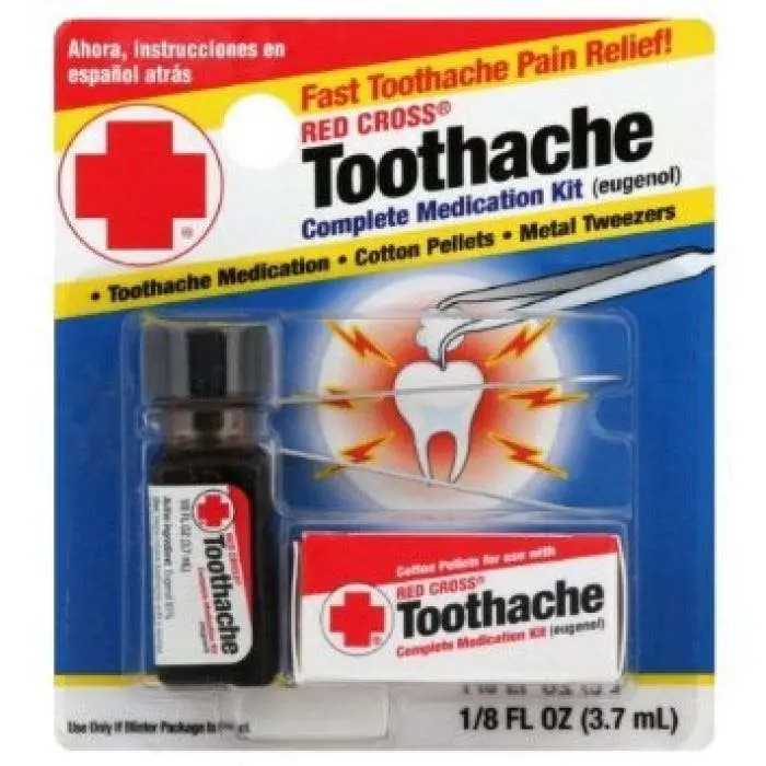 Red Cross Toothache Medication Kit