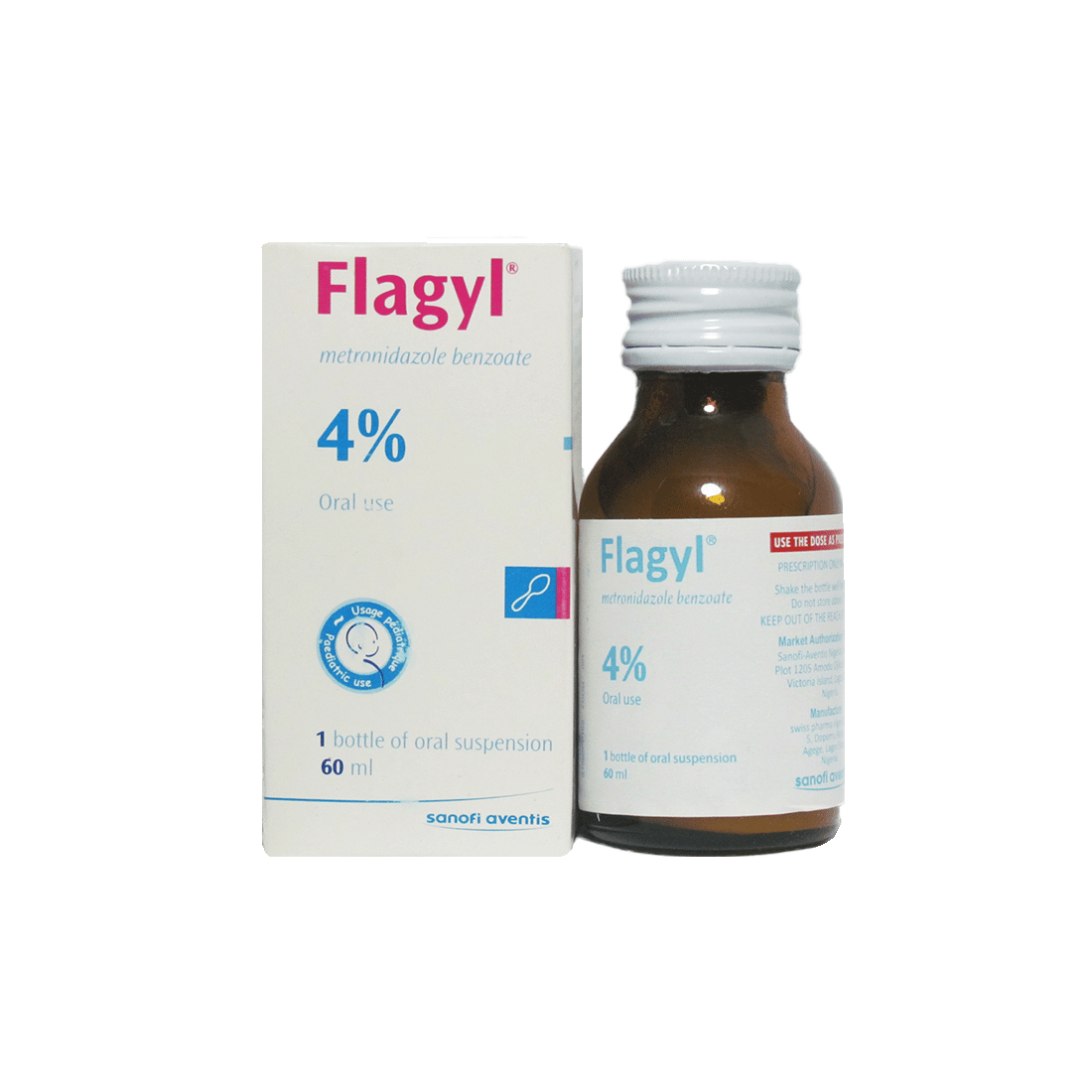 Sanofi Aventis Flagyl 4% Oral Suspension