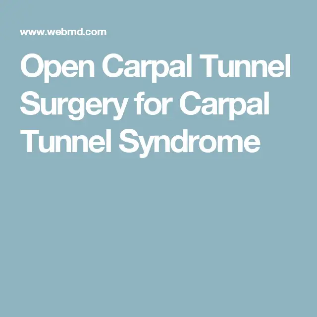 Surgery for Treating Carpal Tunnel Syndrome (With images)