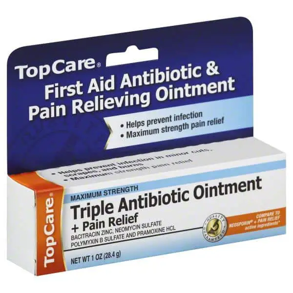 TopCare Triple Antibiotic Ointment + Pain Relief