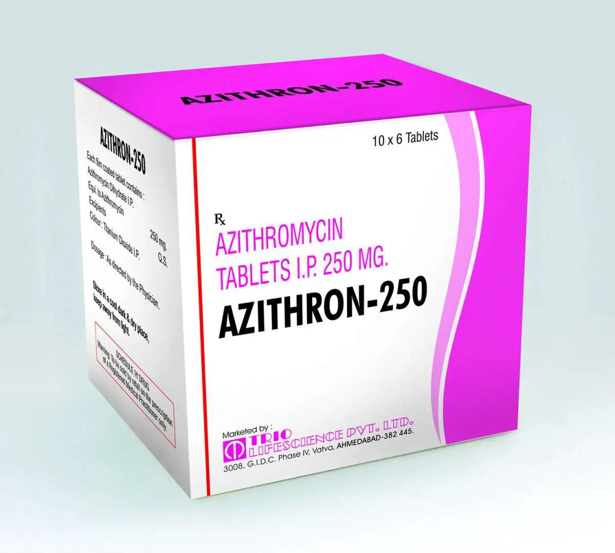 Trio Lifescience Azithron Azithromycin 250 mg Tablet, Rs 260 /box