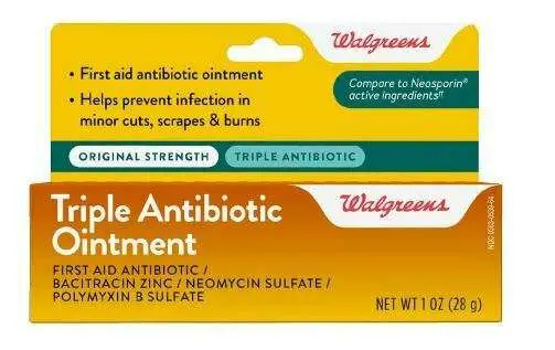 Walgreens Triple Antibiotic Generic Neosporin, Fast Free ...