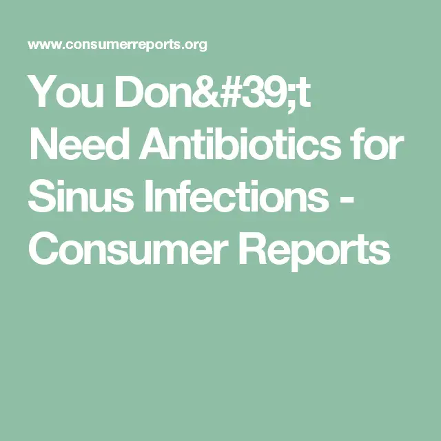 What to Do When You Have a Sinus Infection