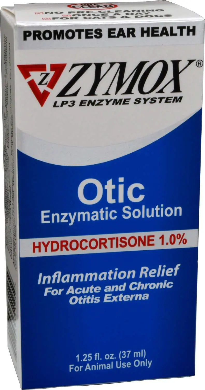 Zymox Otic Pet Ear Treatment with Hydrocortisone, 1.25